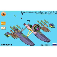 Корректировочный набор Swordfish MKII Trumpeter (поплавковый) 1/32