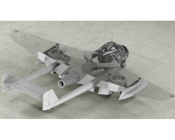 Конверсионный набор DH.100 Vampire F.3 в модификацию F.1 для набора Infinity Models - INF 3203 1/32-1