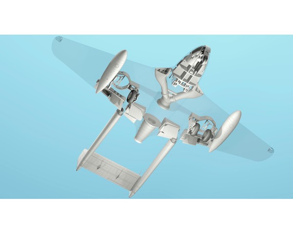 Конверсионный набор DH.100 Vampire F.3 в модификацию F.1 для набора Infinity Models - INF 3203 1/32-6