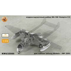 Коррекционный набор DH.100 Vampire F.3 для набора Infinity Models - INF 3204 1/32