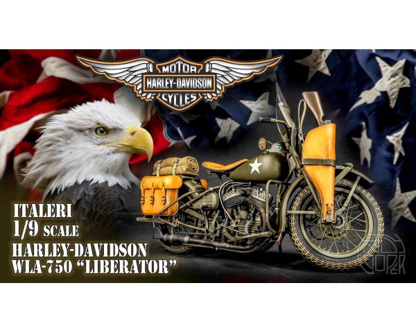 Корректировочный набор для мотоцикла Harley Davidson WLA 750 1/9 Italeri-4